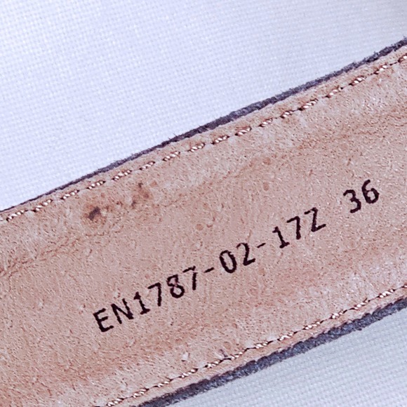 Ekonika Gray Suede‎ Platform Sneakers Women's Size 6 36 Fur Trim Hook Loop Strap - Picture 9 of 12